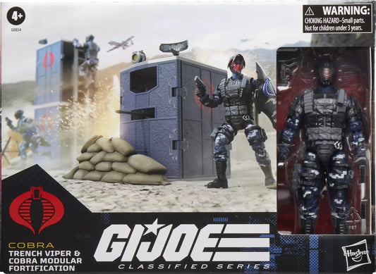 G.I. Joe - Classified Series: (151) Cobra Trench Viper & Cobra Modular Fortification 6-Inch Action Figure