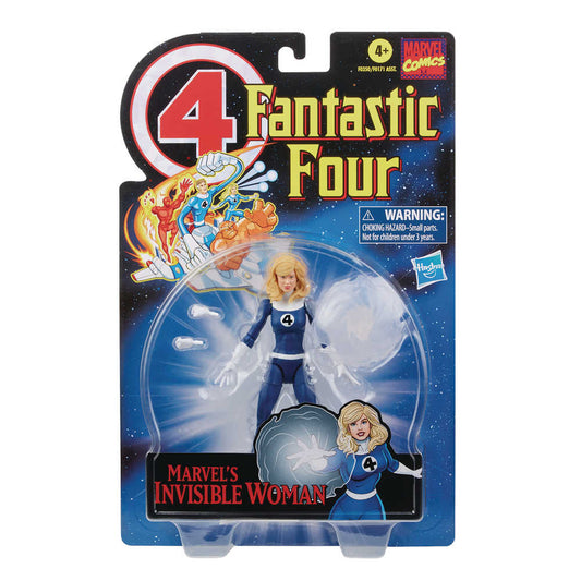 Fantastic Four Vintage Legends - Invisible Woman Retro Card 6-inch Action Figure